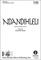 Ndandihleli TTBB choral sheet music cover